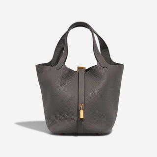 Hermès Picotin Lock 18 Gris Meyer side view