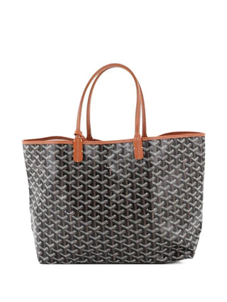Goyard St Louis Tote GM Black / Tan back view