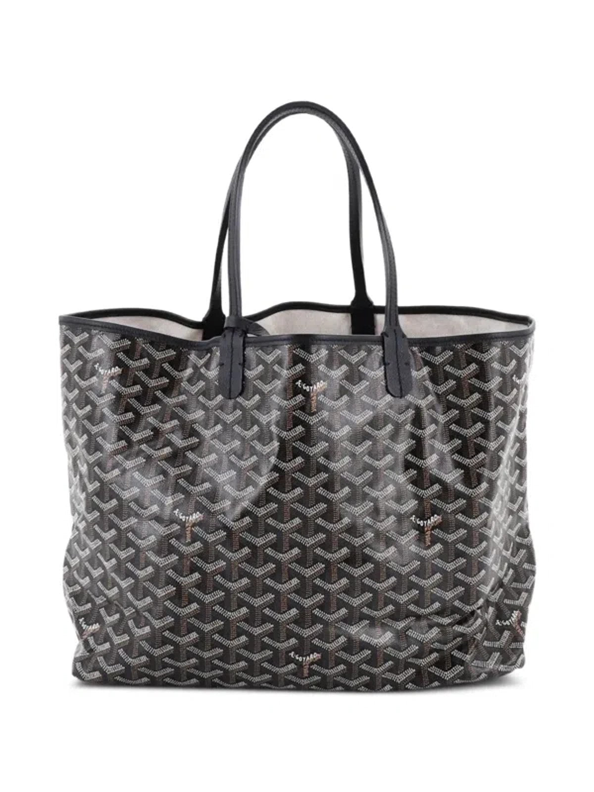 Goyard St Louis Tote GM Black / Black front view