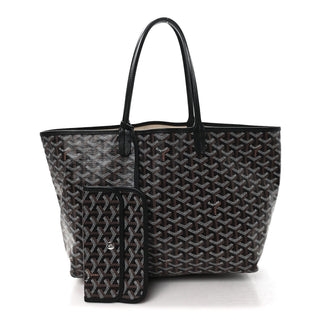 Goyard St Louis Tote PM Black / Black back view