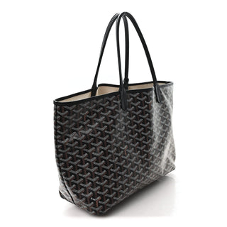 Goyard St Louis Tote PM Black / Black front view