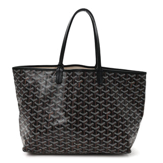 Goyard St Louis Tote PM Black / Black side view