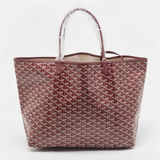 Goyard St Louis Tote PM Burgundy front view