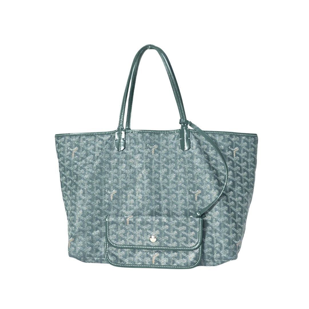 Goyard St Louis Tote PM Green front view