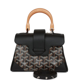 Goyard Saigon Souple Bag Mini Black / Black front view