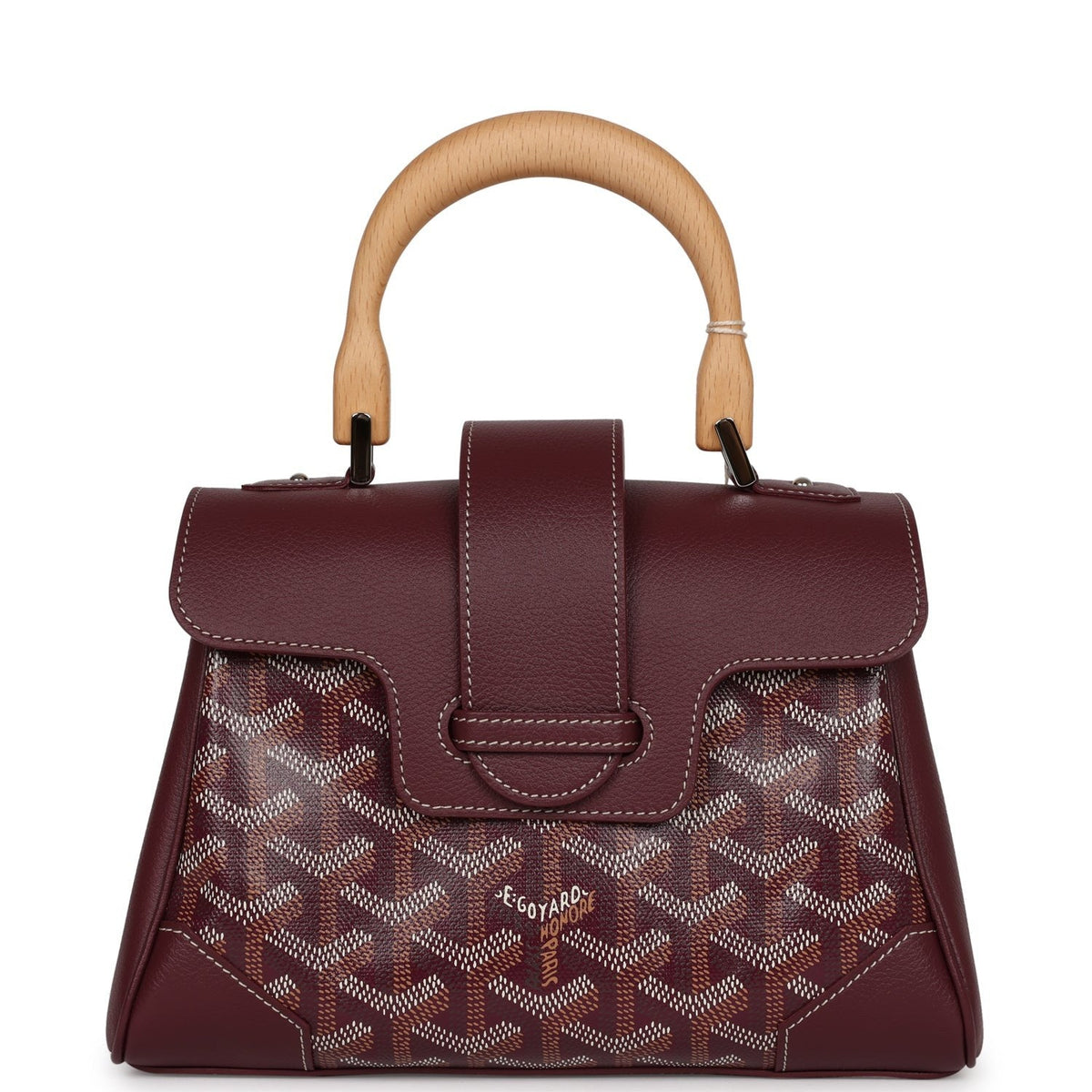 Goyard Saigon Souple Bag Mini Burgundy front view