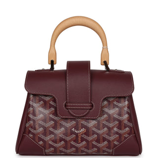 Goyard Saigon Souple Bag Mini Burgundy front view
