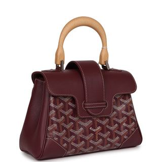 Goyard Saigon Souple Bag Mini Burgundy detail view