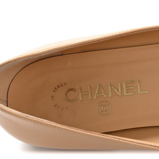 Chanel Camellia Ballet Pump Beige / Black detail view