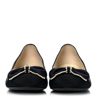 Chanel Fantasy Pearl Ballet Pump Black back view