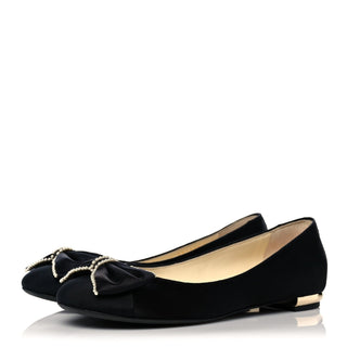 Chanel Fantasy Pearl Ballet Pump Black side view