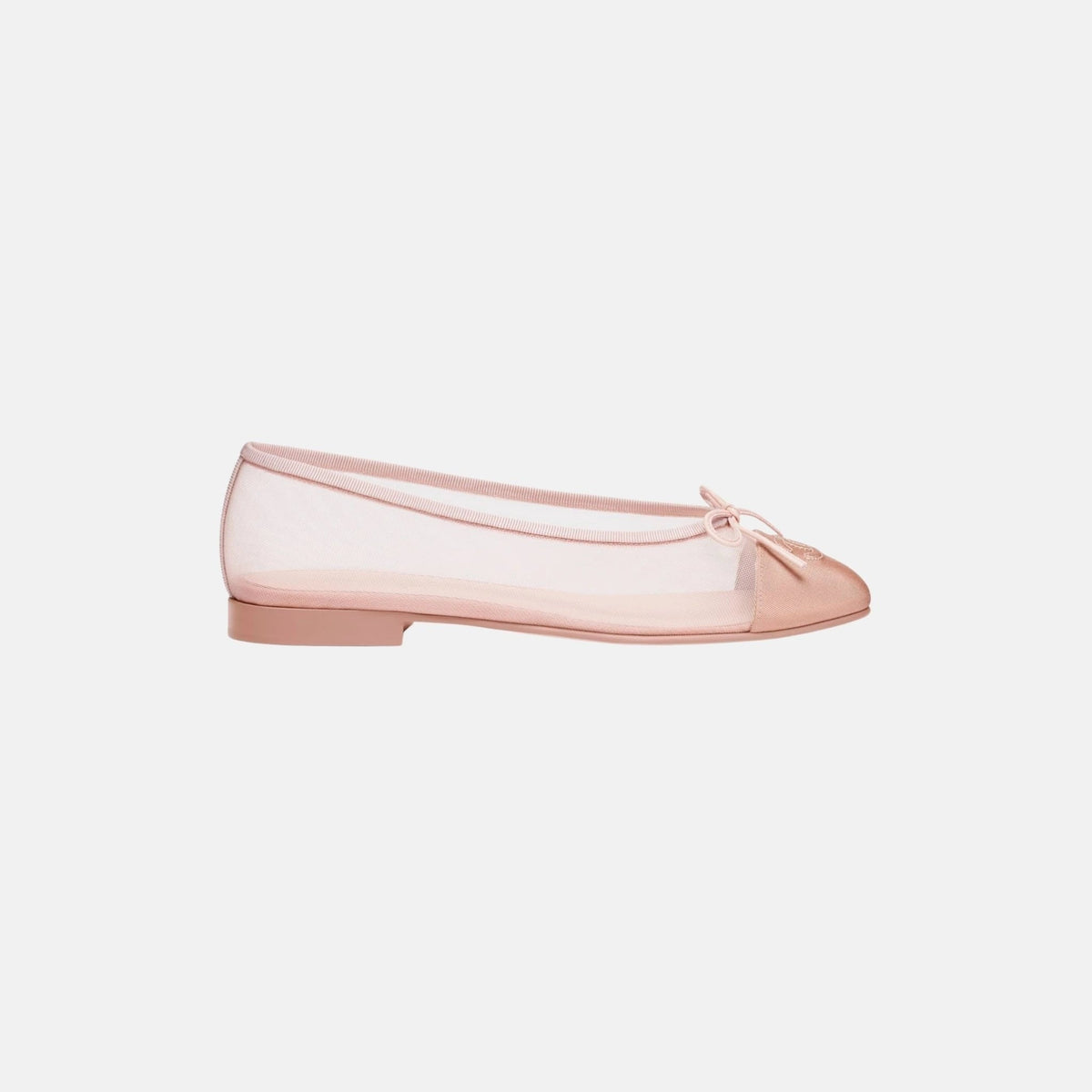 Chanel Fantasy Pearl Ballet Pump Pink front view