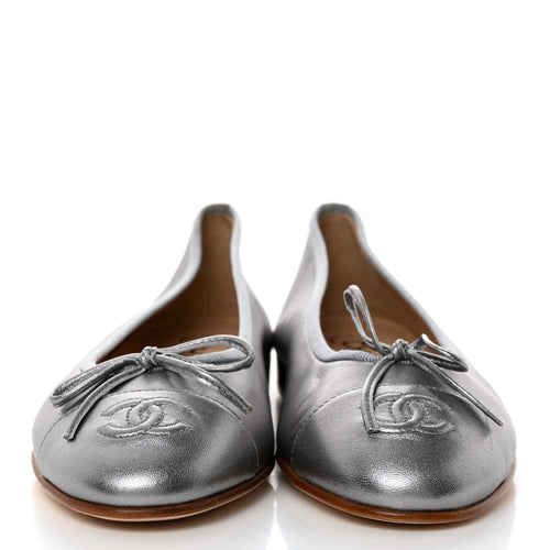 Chanel Ballet Flat Silver