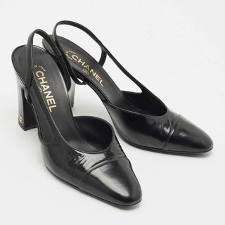 Chanel Classic Slingback Black back view