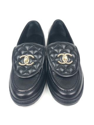 Chanel Loafer Black back view