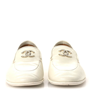 Chanel Loafer White side view