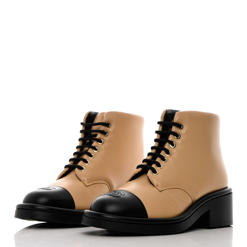Chanel Combat Boot Beige