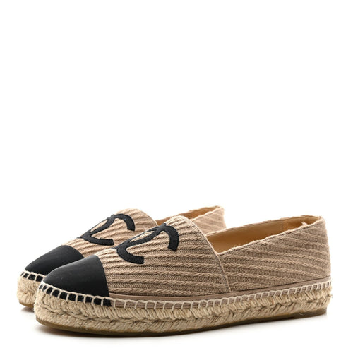 Chanel CC Tweed Sneaker Beige/Black