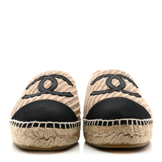 Chanel CC Tweed Sneaker Beige/Black back view
