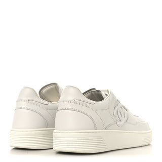Chanel CC Logo Trainer Sneaker White detail view