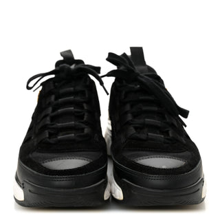Chanel CC Logo Trainer Sneaker Black back view