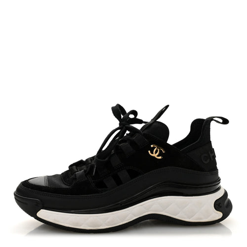 Chanel CC Logo Trainer Sneaker Black