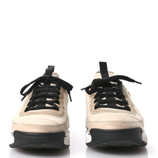 Chanel CC Logo Trainer Sneaker Beige side view