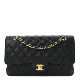 Chanel Classic Flap 25cm / Medium Black Caviar GHW back view