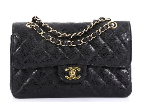 Chanel Classic Flap 25cm / Medium Black Caviar GHW