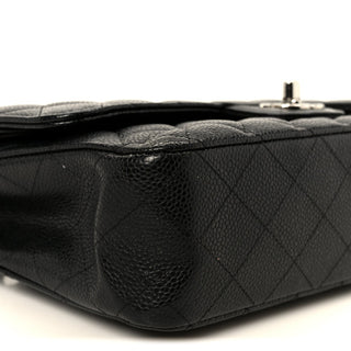 Chanel Classic Flap 25cm / Medium Black Caviar SHW back view