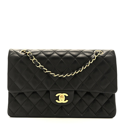 Chanel Classic Flap 25cm / Medium Black Lambskin GHW