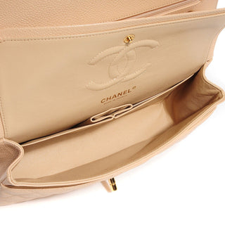 Chanel Classic Flap 25cm / Medium Beige Clair front view