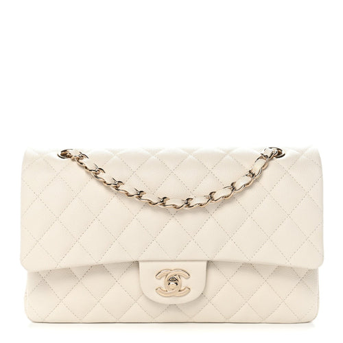 Chanel Classic Flap 25cm / Medium White