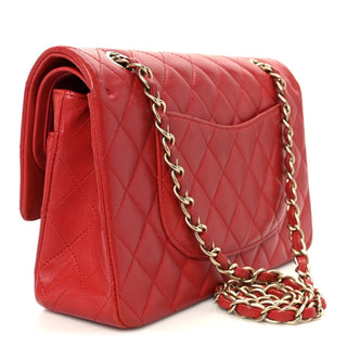 Chanel Classic Flap 25cm / Medium Red side view