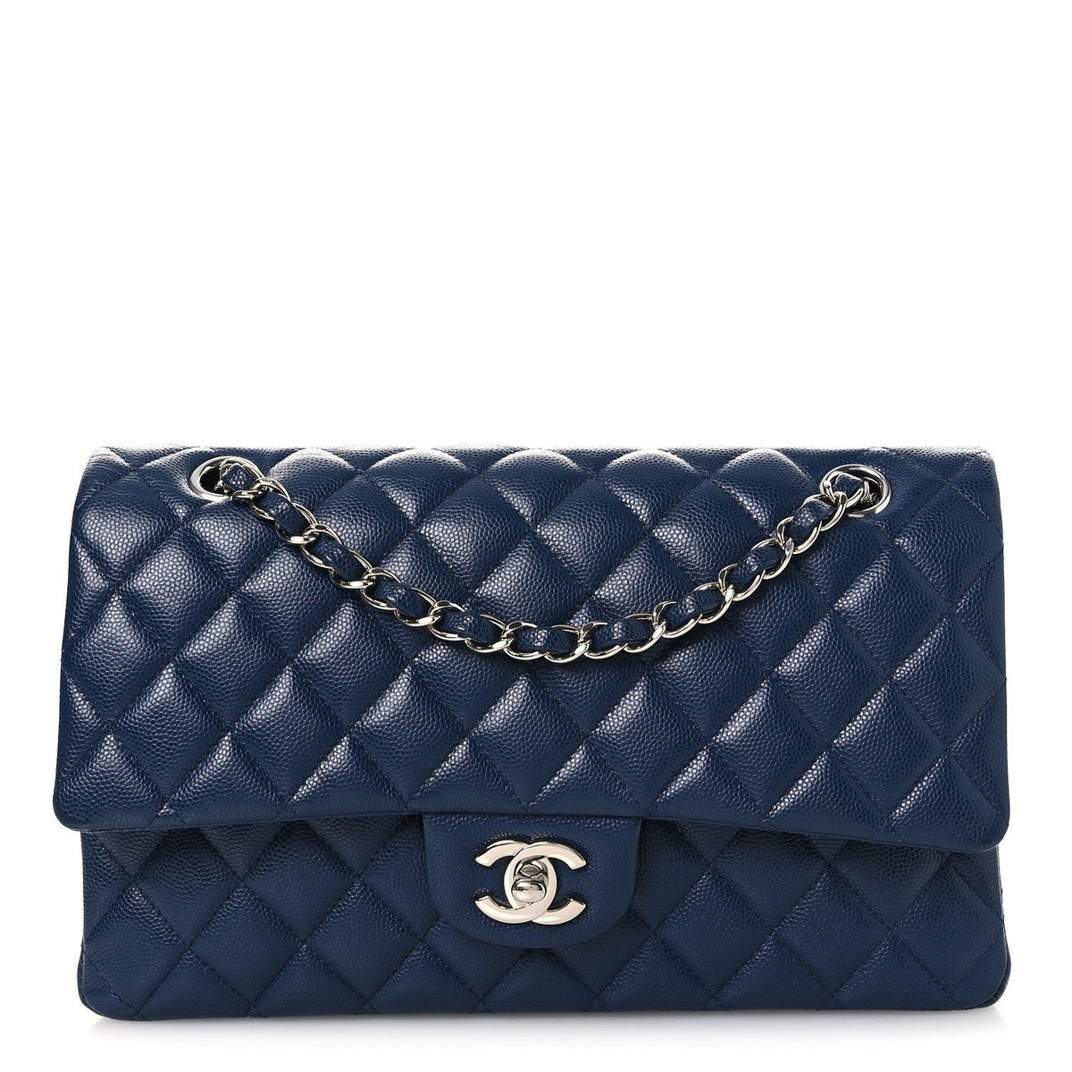 Chanel Classic Flap 25cm / Medium Navy back view