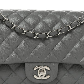 Chanel Classic Flap 25cm / Medium Grey back view