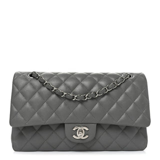 Chanel Classic Flap 25cm / Medium Grey front view