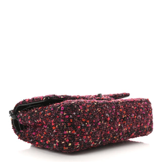 Chanel Classic Flap 25cm / Medium Tweed Multicolor back view