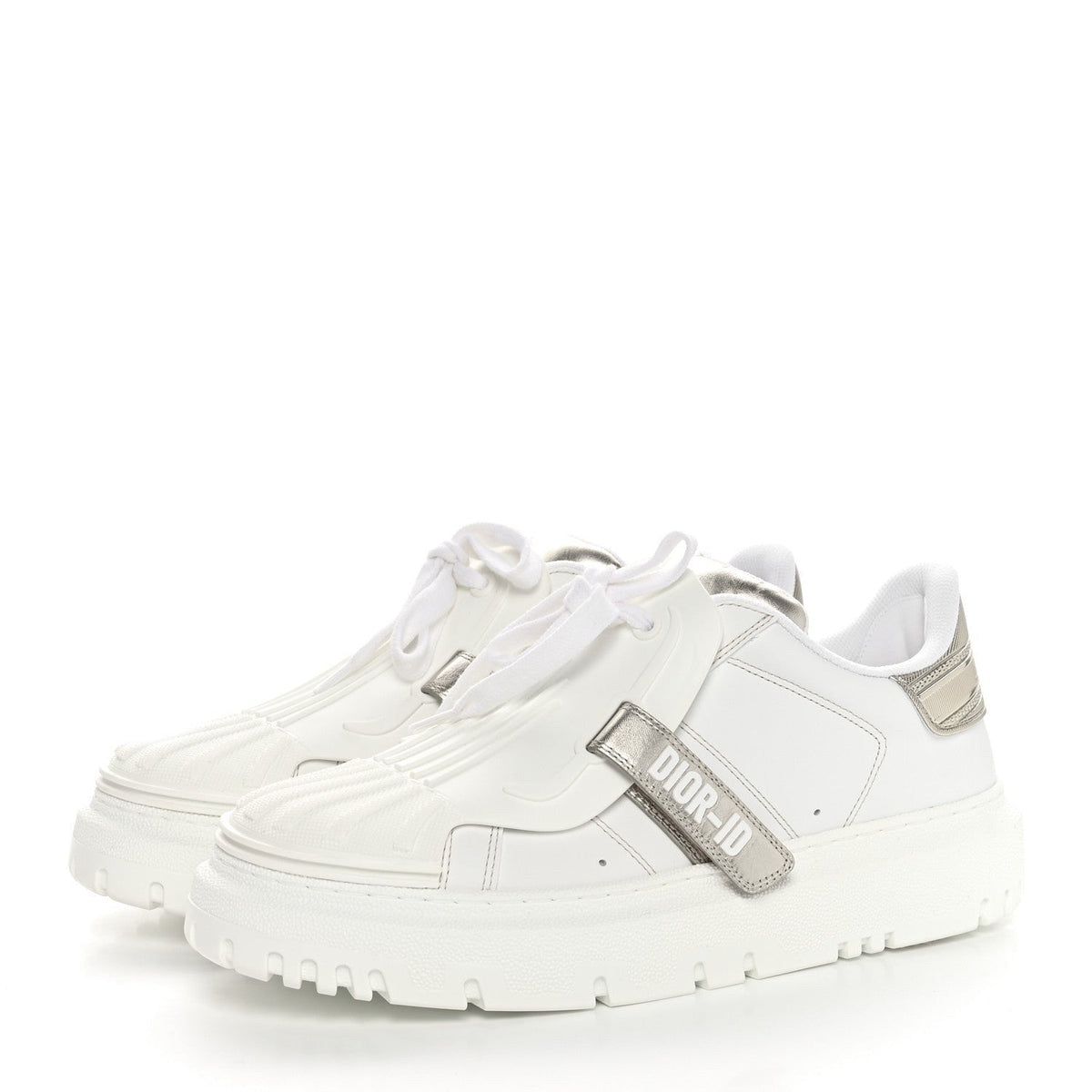 Dior ID Sneaker White/Gold front view