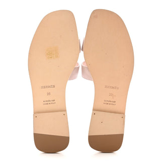 Hermès Oran Sandal Rose Sakura back view