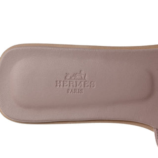 Hermès Oran Sandal Rose Sakura detail view