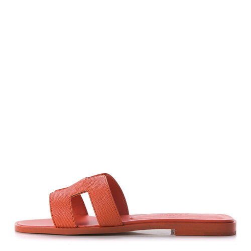 Hermès Oran H-Strap Sandal Orange