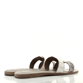 Hermès Oran Sandal Himalaya Lizard/Exotic-style detail view