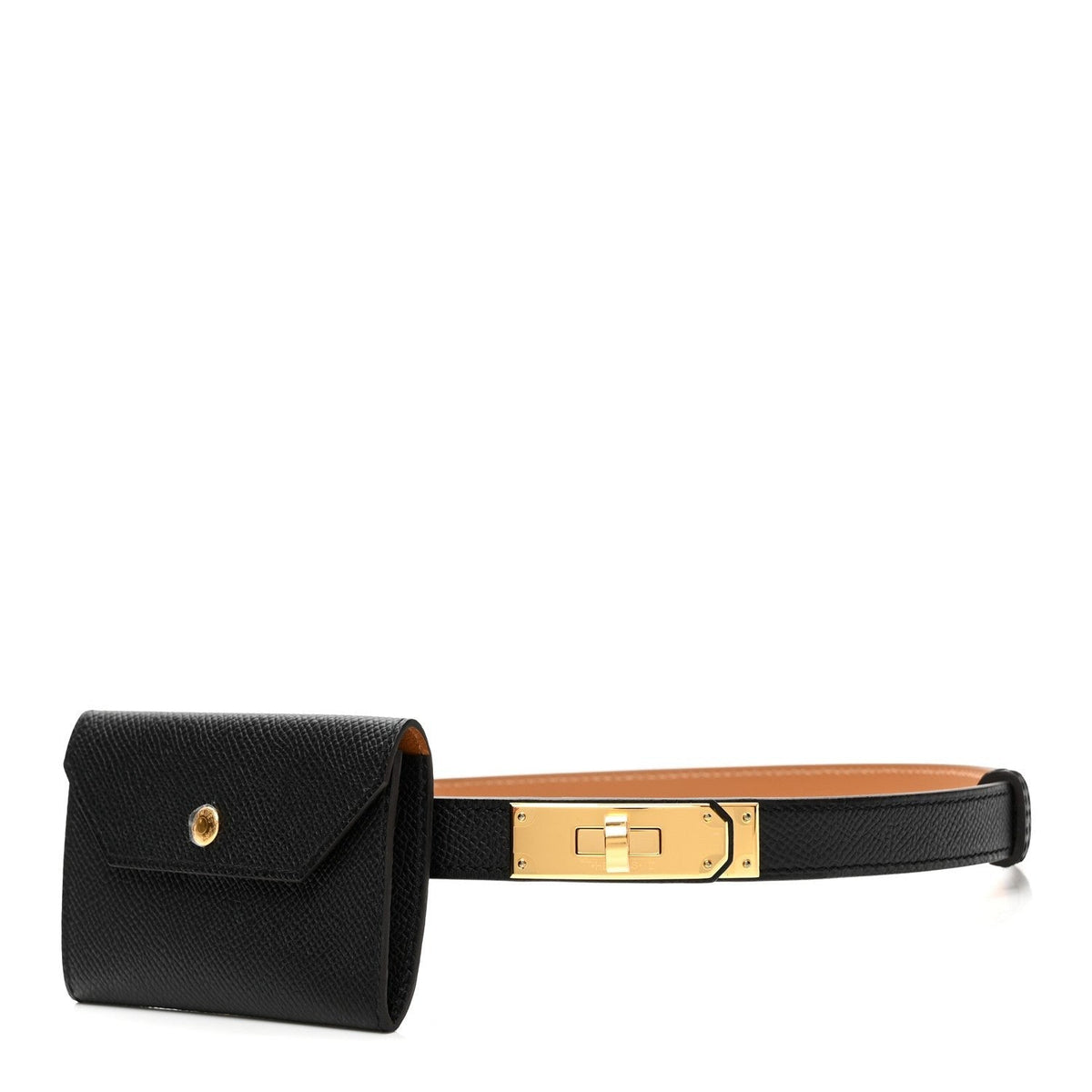 Hermès Pocket Belt Noir PHW front view
