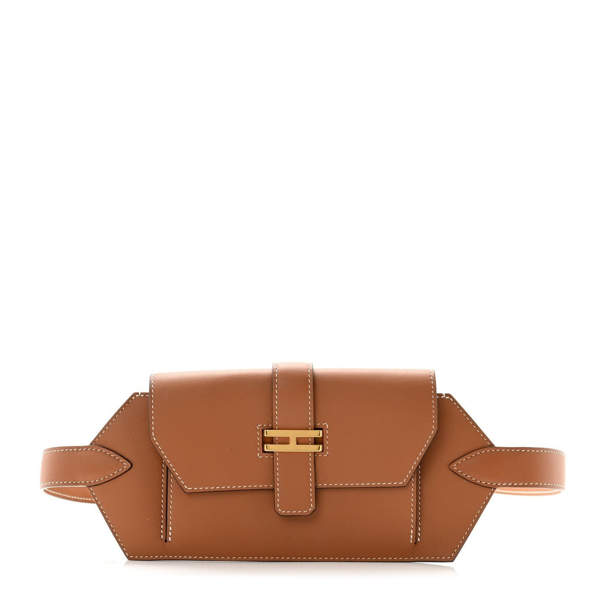 Hermès Pocket Belt Gold front view