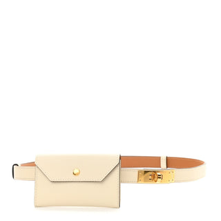 Hermès Pocket Belt Craie front view
