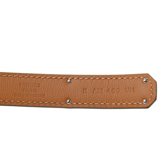 Hermès Kelly Belt 18mm Noir PHW back view