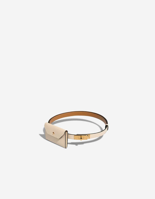 Hermès Kelly Belt 18mm Craie