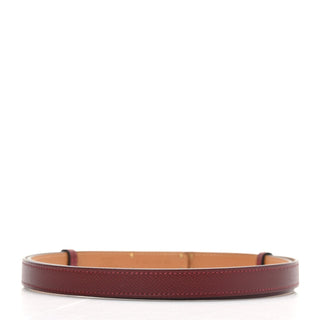 Hermès Kelly Belt 18mm Rouge H front view