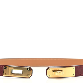 Hermès Kelly Belt 18mm Rouge H side view